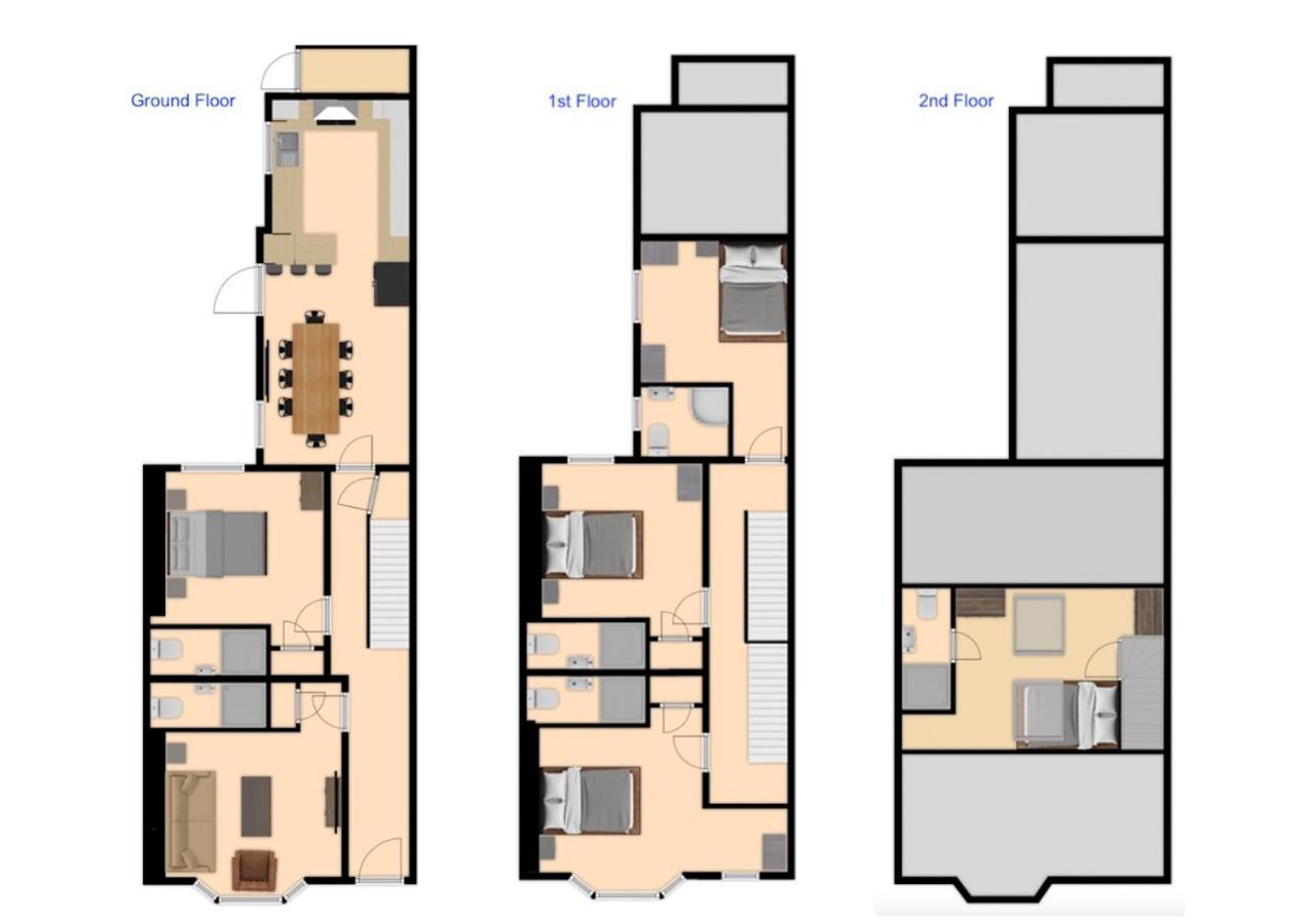 Central 5 Bedroom Townhouse Perfectly Located 2 Mins Walk From The Train Station Chester Exteriér fotografie